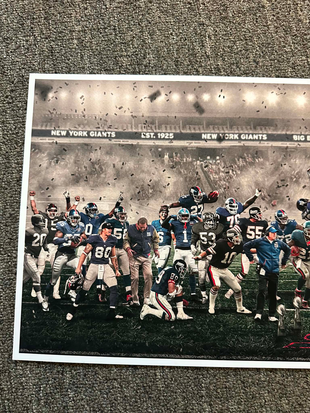 "Legends of the Past & Present" | New York Football NYG Edition | 3 FT LONG ( 36x12")