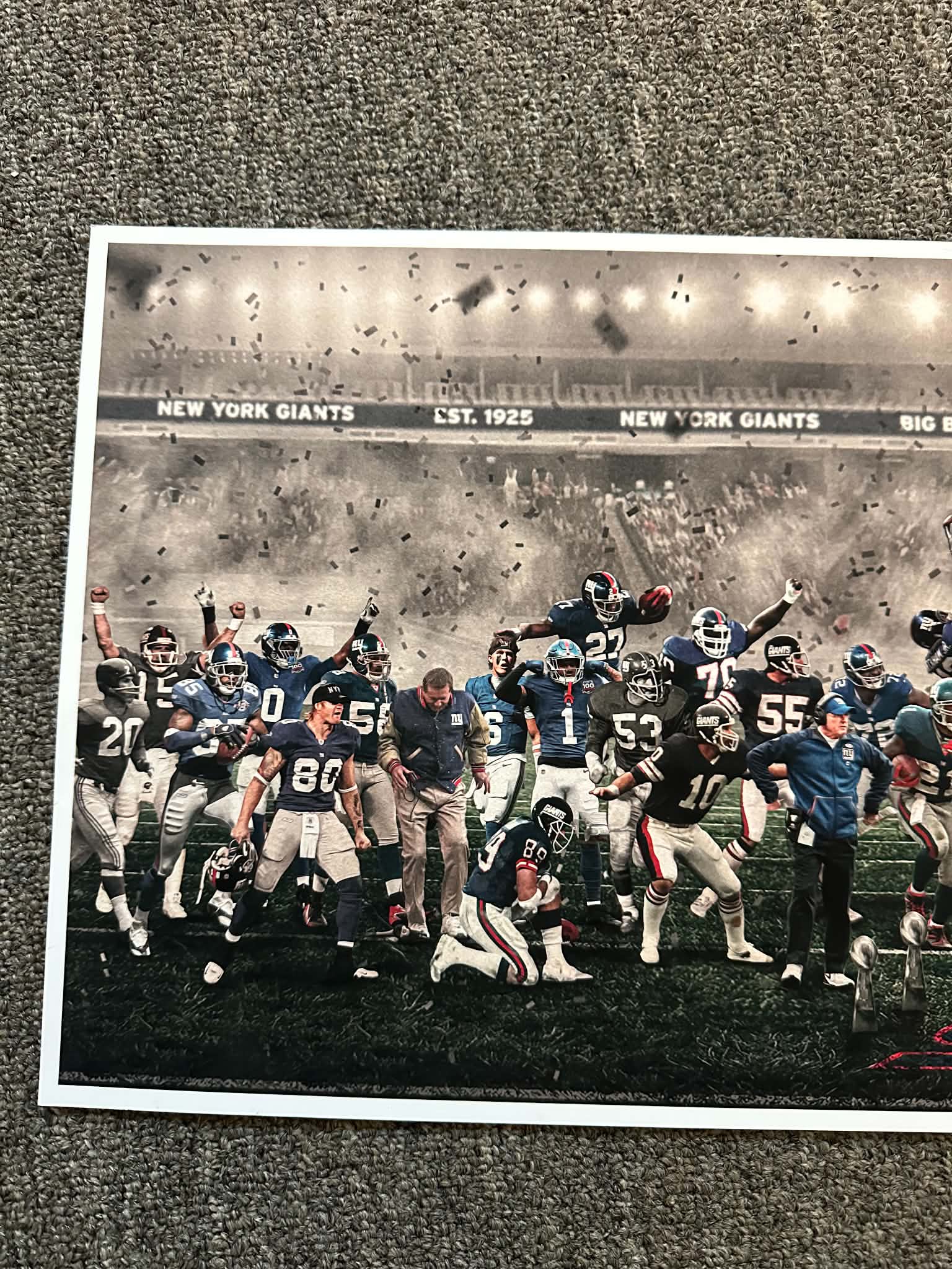 "The Lunch Break" | New York Football NYG Edition | 3 FT LONG ( 36x12")