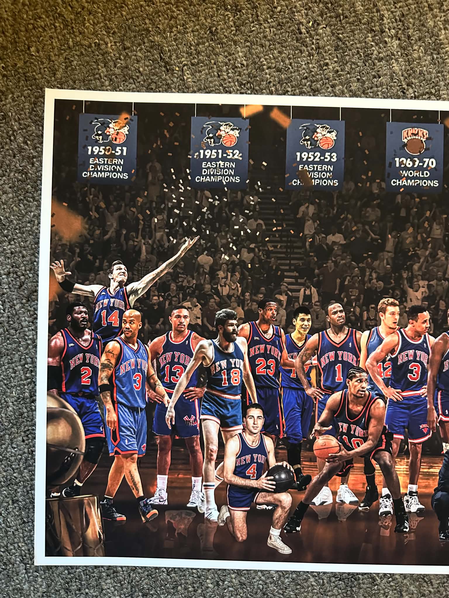 "Legends of the Past & Present" | New York Basketball NYK Edition | 3 FT LONG ( 36x12")