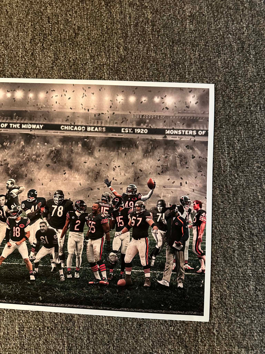 "The Last Dance" | Chicago Football Edition | 3 FT LONG ( 36x12")
